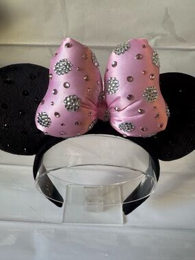 Pink Rhinestone Mouse Ears
